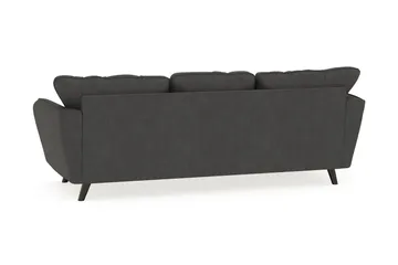 Trend Lyx 3-seters Venstrevendt L-formet Sjeselongsofa i Manchester - Mørkegrå - Møbler - Sofaer - Sofa med sjeselong