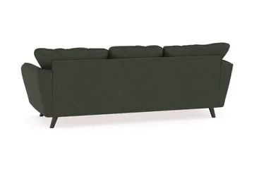 Trend Lyx 3-seters Venstrevendt L-formet Sjeselongsofa i Manchester - Mørkegrønn - Møbler - Sofaer - Sofa med sjeselong