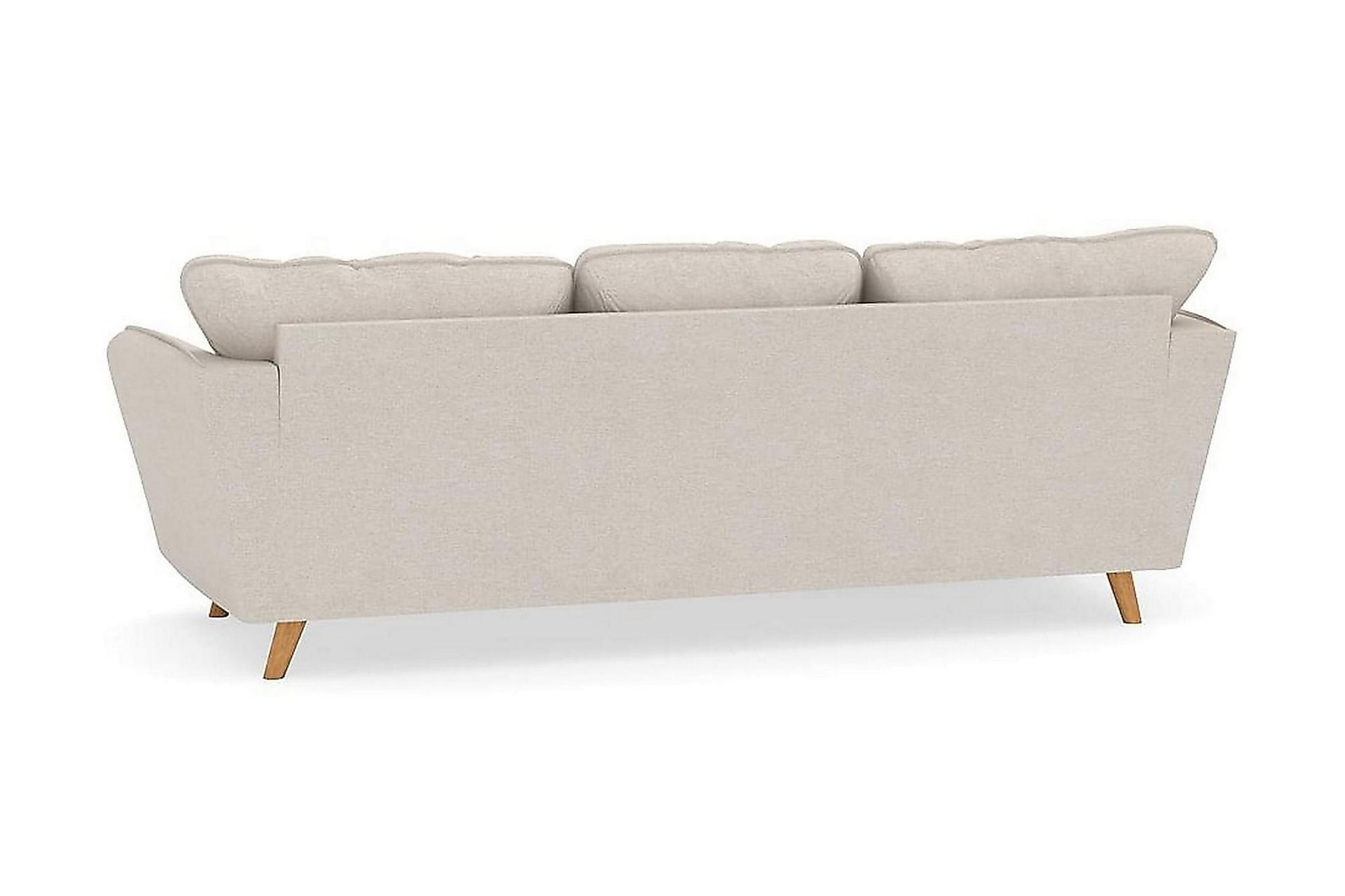 Trend Lyx 3-seters Venstrevendt L-formet Sjeselongsofa i Stoff - Beige - Møbler - Sofaer - Sofa med sjeselong