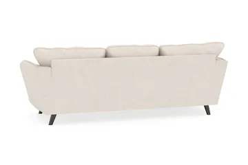 Trend Lyx 3-seters Venstrevendt L-formet Sjeselongsofa i Stoff - Beige - Møbler - Sofaer - Sofa med sjeselong