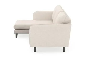 Trend Lyx 3-seters Venstrevendt L-formet Sjeselongsofa i Stoff - Beige - Møbler - Sofaer - Sofa med sjeselong