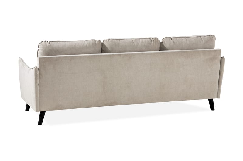 Trend Lyx 3-seters Venstrevendt L-formet Sjeselongsofa i Stoff - Beige - Møbler - Sofaer - Sofa med sjeselong - 4 seters sofa med divan