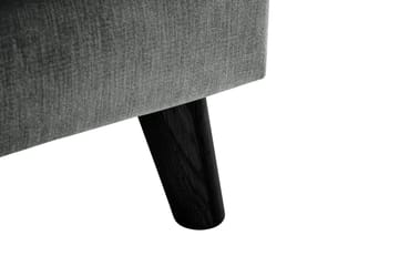 Trend Lyx 3-seters Venstrevendt L-formet Sjeselongsofa i Stoff - Grå - Møbler - Sofaer - Sofa med sjeselong