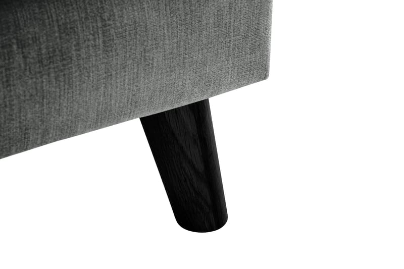 Trend Lyx 3-seters Venstrevendt L-formet Sjeselongsofa i Stoff - Grå - Møbler - Sofaer - Sofa med sjeselong