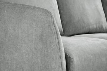 Trend Lyx 3-seters Venstrevendt L-formet Sjeselongsofa i Stoff - Grå - Møbler - Sofaer - Sofa med sjeselong