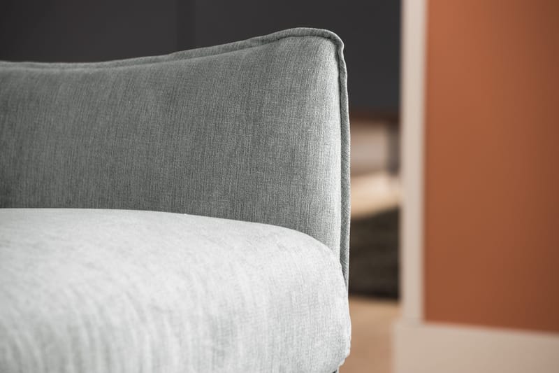 Trend Lyx 3-seters Venstrevendt L-formet Sjeselongsofa i Stoff - Grå - Møbler - Sofaer - Sofa med sjeselong - 4 seters sofa med divan