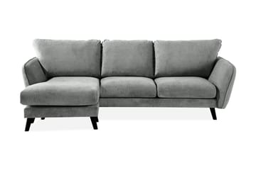 Trend Lyx 3-seters Venstrevendt L-formet Sjeselongsofa i Stoff