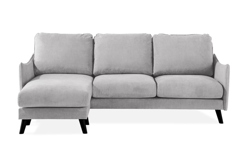 Trend Lyx 3-seters Venstrevendt L-formet Sjeselongsofa i Stoff - Lys grå - Møbler - Sofaer - Sofa med sjeselong