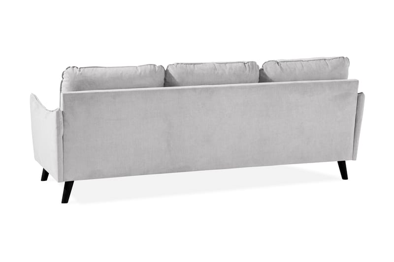 Trend Lyx 3-seters Venstrevendt L-formet Sjeselongsofa i Stoff - Lys grå - Møbler - Sofaer - Sofa med sjeselong - 4 seters sofa med divan