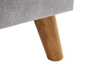 Trend Lyx 3-seters Venstrevendt L-formet Sjeselongsofa i Stoff - Lys grå - Møbler - Sofaer - Sofa med sjeselong
