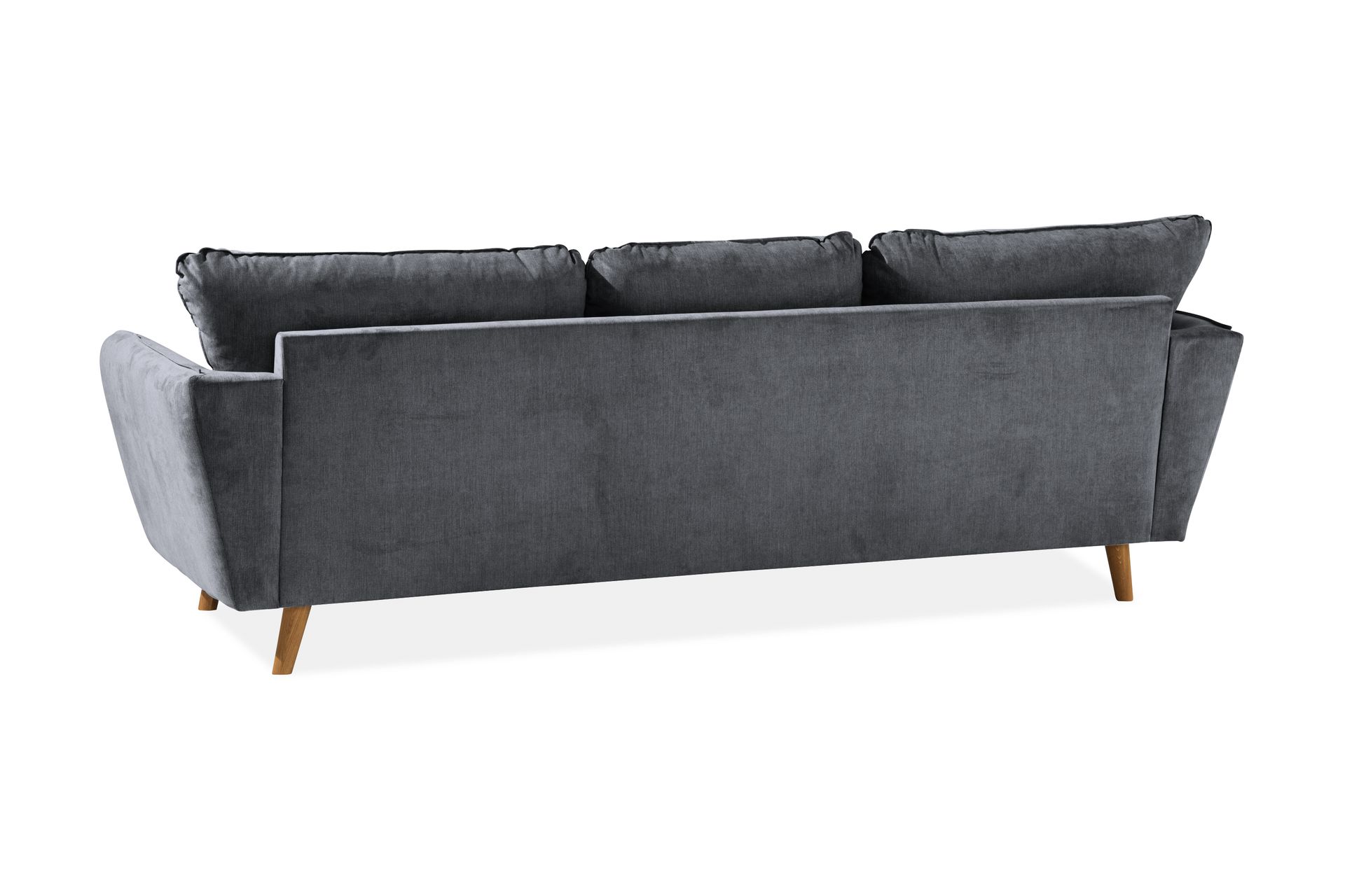 Trend Lyx 3-seters Venstrevendt L-formet Sjeselongsofa i Stoff - Mørk grå - Møbler - Sofaer - Sofa med sjeselong