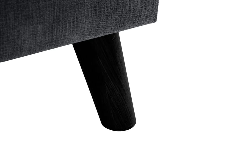 Trend Lyx 3-seters Venstrevendt L-formet Sjeselongsofa i Stoff - Mørk grå - Møbler - Sofaer - Sofa med sjeselong - 4 seters sofa med divan