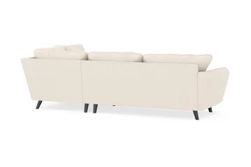 Trend Lyx 4-seters Høyrevendt L-formet Sjeselongsofa i Manchester - Beige - Møbler - Sofaer - Sofa med sjeselong
