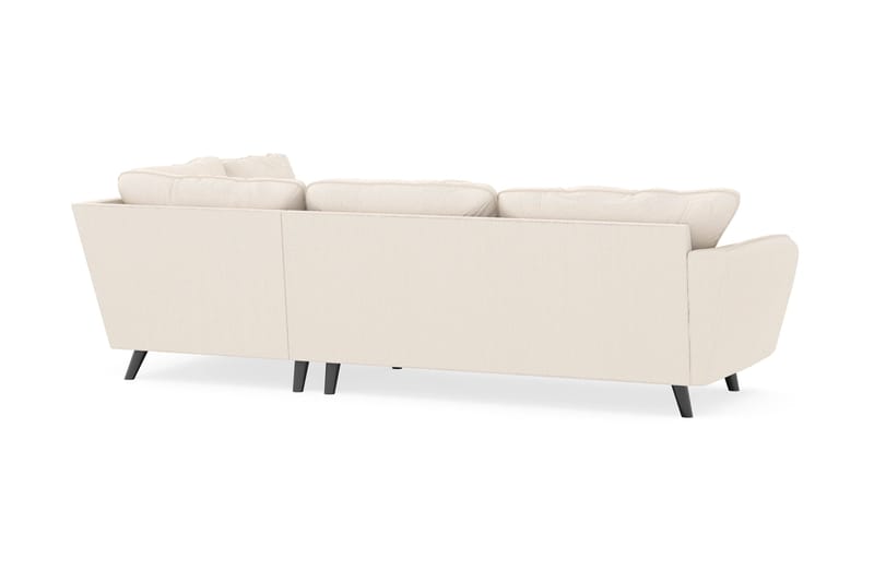 Trend Lyx 4-seters Høyrevendt L-formet Sjeselongsofa i Manchester - Beige - Møbler - Sofaer - Sofa med sjeselong