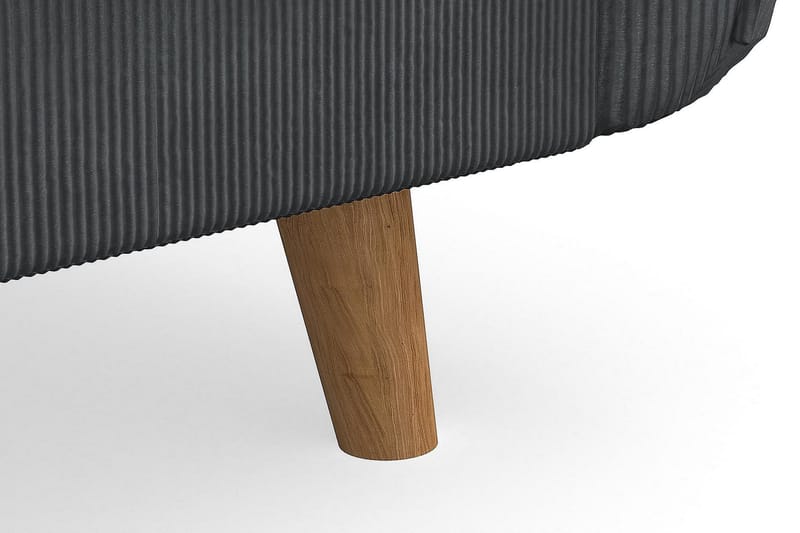 Trend Lyx 4-seters Høyrevendt L-formet Sjeselongsofa i Manchester - Mørk grå - Møbler - Sofaer - Sofa med sjeselong - 4 seters sofa med divan