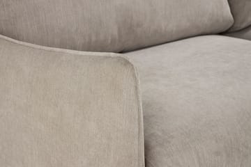 Trend Lyx 4-seters Høyrevendt L-formet Sjeselongsofa i Stoff - Beige - Møbler - Sofaer - Sofa med sjeselong