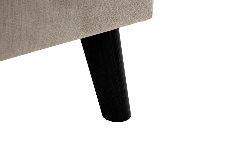 Trend Lyx 4-seters Høyrevendt L-formet Sjeselongsofa i Stoff - Beige - Møbler - Sofaer - Sofa med sjeselong - 4 seters sofa med divan