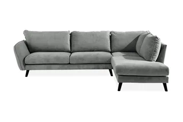 Trend Lyx 4-seters Høyrevendt L-formet Sjeselongsofa i Stoff