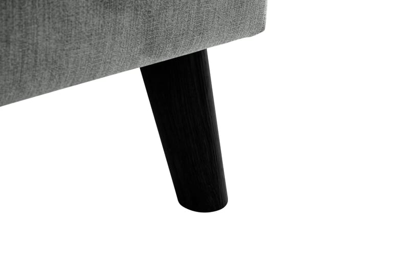 Trend Lyx 4-seters Høyrevendt L-formet Sjeselongsofa i Stoff - Grå - Møbler - Sofaer - Sofa med sjeselong - 4 seters sofa med divan