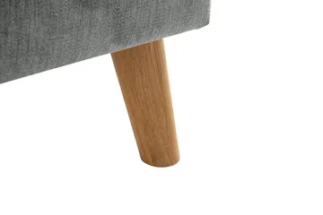 Trend Lyx 4-seters Høyrevendt L-formet Sjeselongsofa i Stoff - Grå - Møbler - Sofaer - Sofa med sjeselong