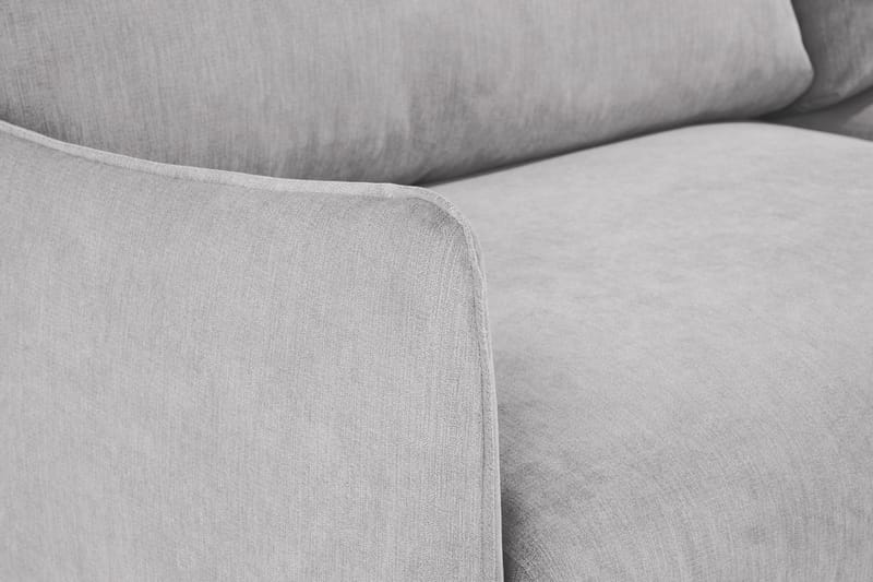 Trend Lyx 4-seters Høyrevendt L-formet Sjeselongsofa i Stoff - Lys grå - Møbler - Sofaer - Sofa med sjeselong - 4 seters sofa med divan