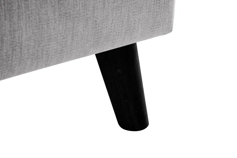 Trend Lyx 4-seters Høyrevendt L-formet Sjeselongsofa i Stoff - Lys grå - Møbler - Sofaer - Sofa med sjeselong - 4 seters sofa med divan