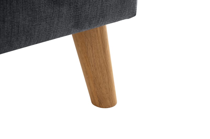 Trend Lyx 4-seters Høyrevendt L-formet Sjeselongsofa i Stoff - Mørk grå - Møbler - Sofaer - Sofa med sjeselong - 4 seters sofa med divan