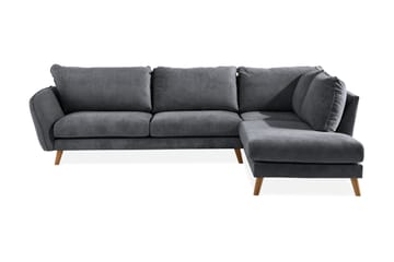 Trend Lyx 4-seters Høyrevendt L-formet Sjeselongsofa i Stoff