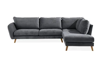 Trend Lyx 4-seters Høyrevendt L-formet Sjeselongsofa i Stoff