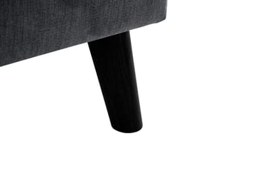 Trend Lyx 4-seters Høyrevendt L-formet Sjeselongsofa i Stoff - Mørk grå - Møbler - Sofaer - Sofa med sjeselong