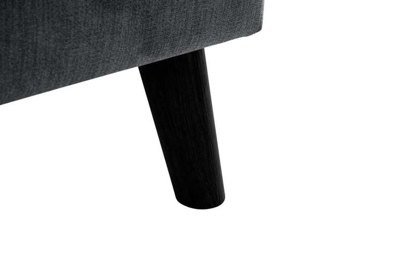 Trend Lyx 4-seters Høyrevendt L-formet Sjeselongsofa i Stoff - Mørk grå - Møbler - Sofaer - Sofa med sjeselong - 4 seters sofa med divan
