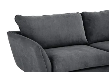 Trend Lyx 4-seters Høyrevendt L-formet Sjeselongsofa i Stoff - Mørk grå - Møbler - Sofaer - Sofa med sjeselong