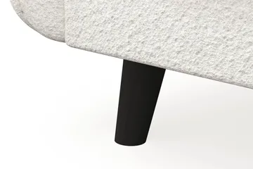 Trend Lyx 4-seters Venstrevendt L-formet Sjeselongsofa i Bouclé - Hvit - Møbler - Sofaer - Sofa med sjeselong