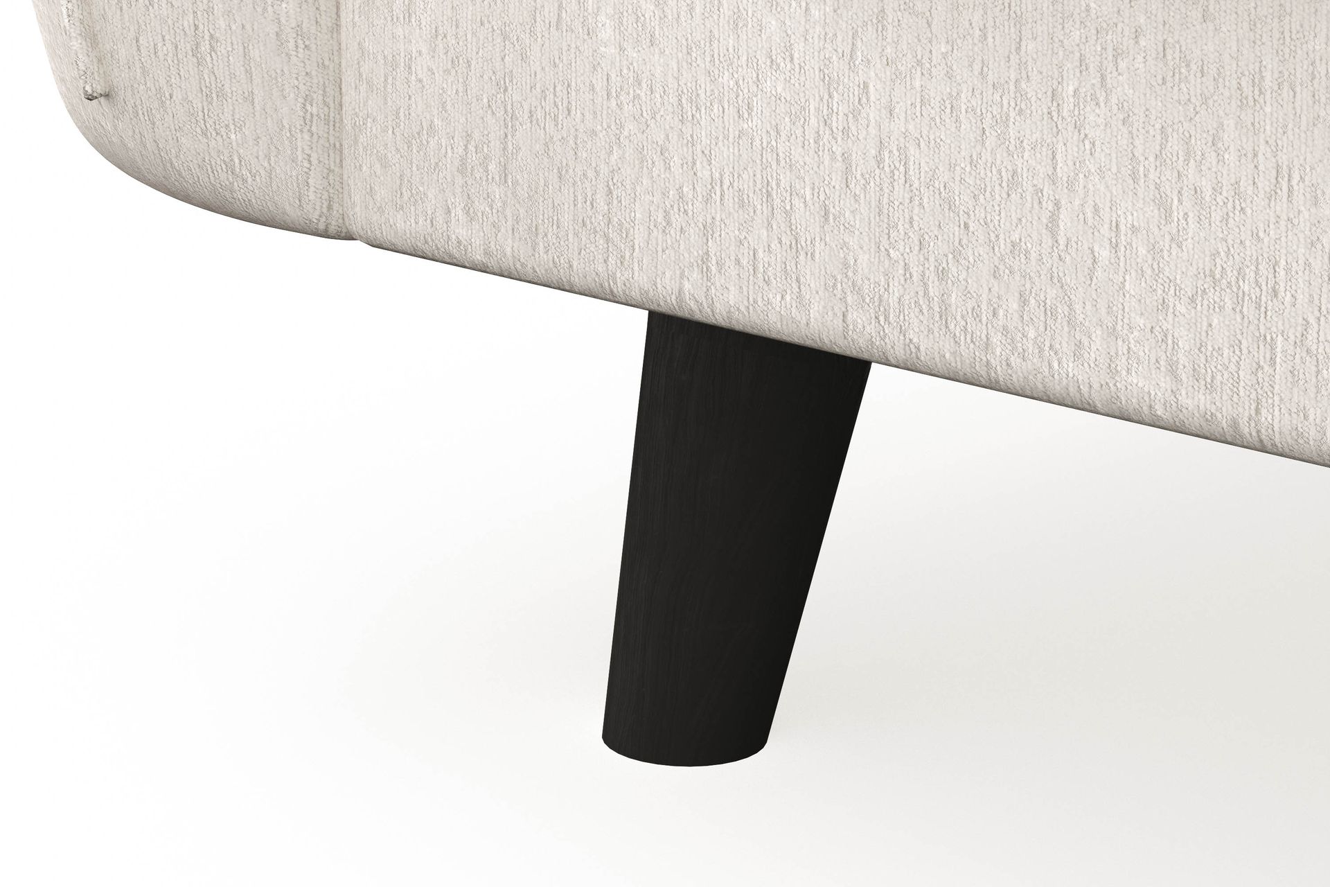 Trend Lyx 4-seters Venstrevendt L-formet Sjeselongsofa i Fløyel - Kremhvit - Møbler - Sofaer - Sofa med sjeselong