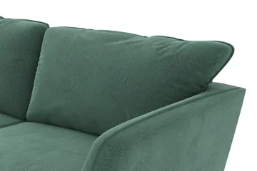 Trend Lyx 4-seters Venstrevendt L-formet Sjeselongsofa i Fløyel - Mørkegrønn - Møbler - Sofaer - Sofa med sjeselong