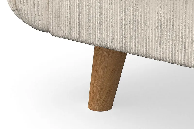 Trend Lyx 4-seters Venstrevendt L-formet Sjeselongsofa i Manchester - Beige - Møbler - Sofaer - Sofa med sjeselong - 4 seters sofa med divan