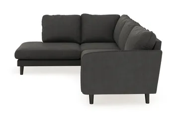 Trend Lyx 4-seters Venstrevendt L-formet Sjeselongsofa i Manchester - Mørkegrå - Møbler - Sofaer - Sofa med sjeselong