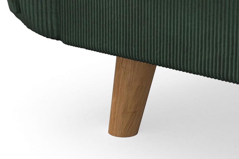 Trend Lyx 4-seters Venstrevendt L-formet Sjeselongsofa i Manchester - Mørkegrønn - Møbler - Sofaer - Sofa med sjeselong - 4 seters sofa med divan