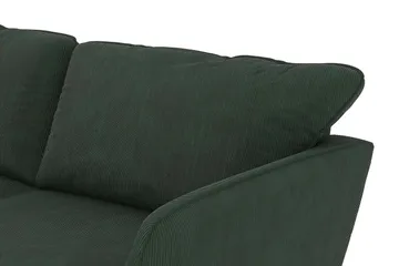 Trend Lyx 4-seters Venstrevendt L-formet Sjeselongsofa i Manchester - Mørkegrønn - Møbler - Sofaer - Sofa med sjeselong