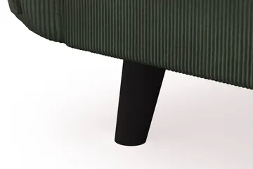Trend Lyx 4-seters Venstrevendt L-formet Sjeselongsofa i Manchester - Mørkegrønn - Møbler - Sofaer - Sofa med sjeselong