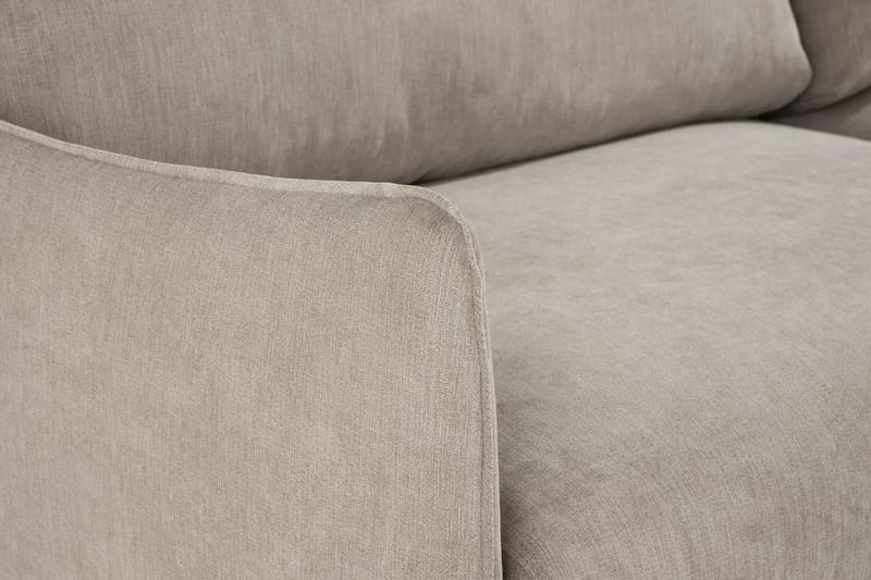 Trend Lyx 4-seters Venstrevendt L-formet Sjeselongsofa i Stoff - Beige - Møbler - Sofaer - Sofa med sjeselong