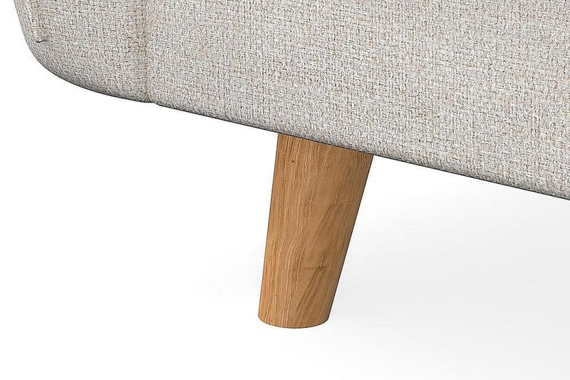 Trend Lyx 4-seters Venstrevendt L-formet Sjeselongsofa i Stoff - Beige - Møbler - Sofaer - Sofa med sjeselong