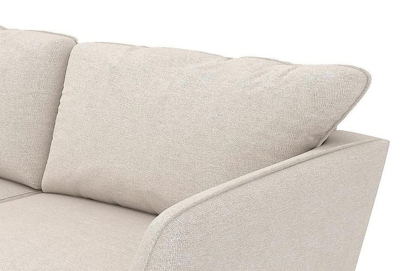 Trend Lyx 4-seters Venstrevendt L-formet Sjeselongsofa i Stoff - Beige - Møbler - Sofaer - Sofa med sjeselong - 4 seters sofa med divan