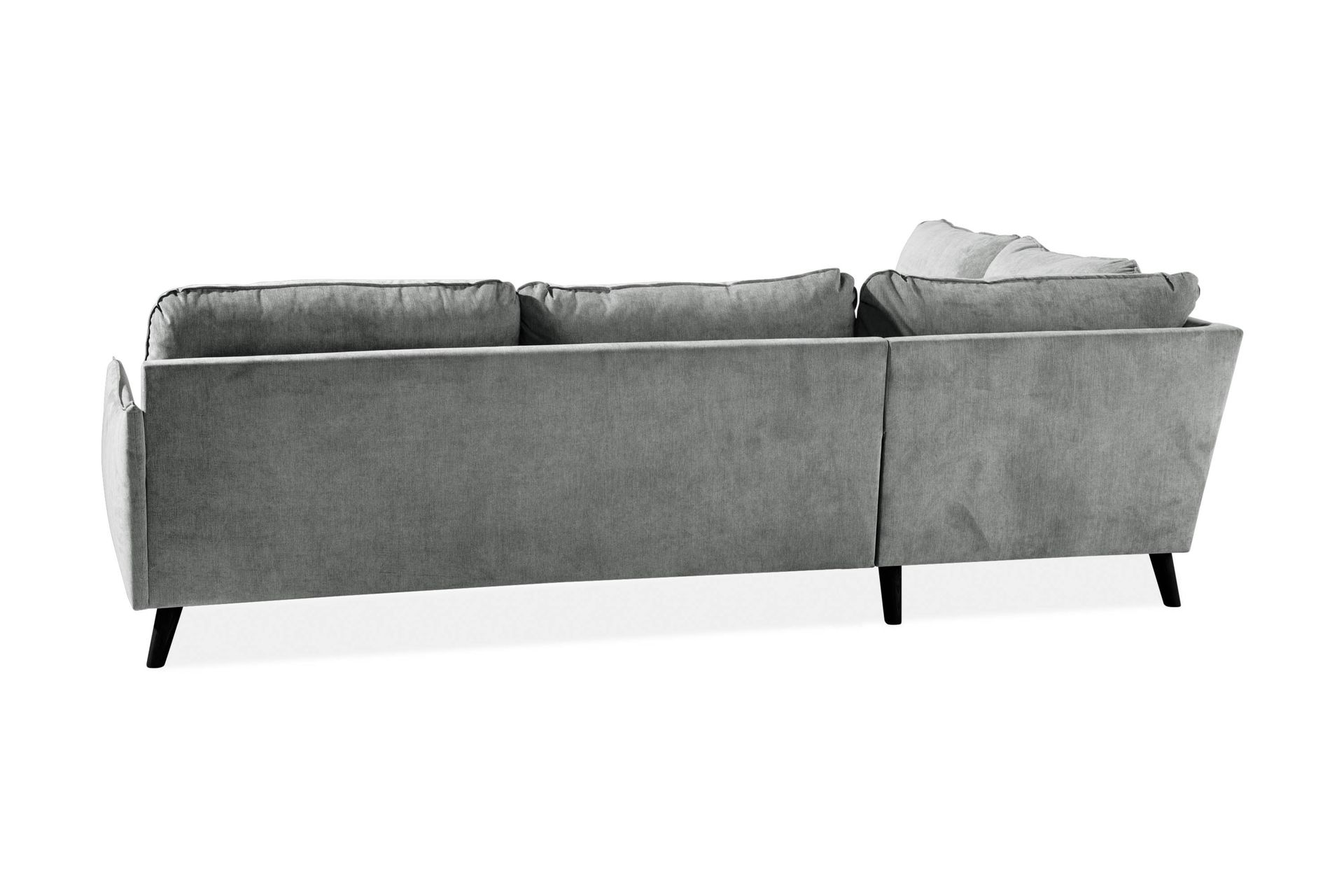 Trend Lyx 4-seters Venstrevendt L-formet Sjeselongsofa i Stoff - Grå - Møbler - Sofaer - Sofa med sjeselong