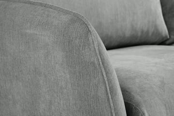 Trend Lyx 4-seters Venstrevendt L-formet Sjeselongsofa i Stoff - Grå - Møbler - Sofaer - Sofa med sjeselong