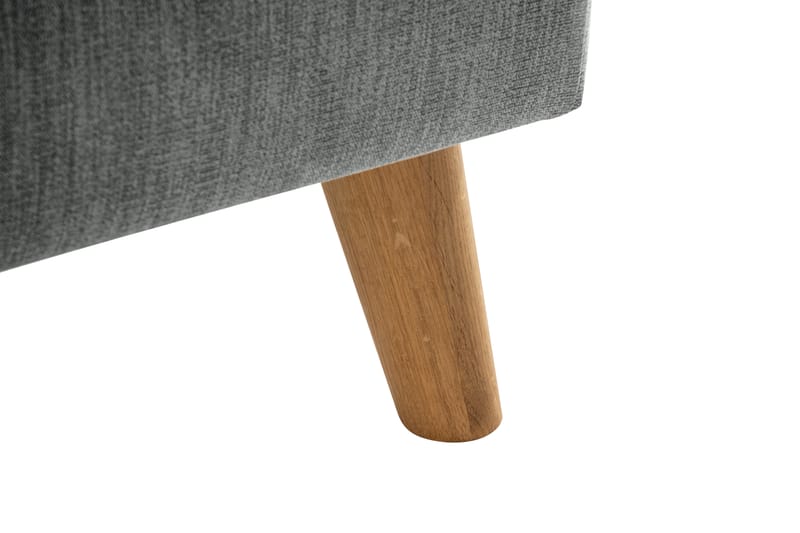 Trend Lyx 4-seters Venstrevendt L-formet Sjeselongsofa i Stoff - Grå - Møbler - Sofaer - Sofa med sjeselong