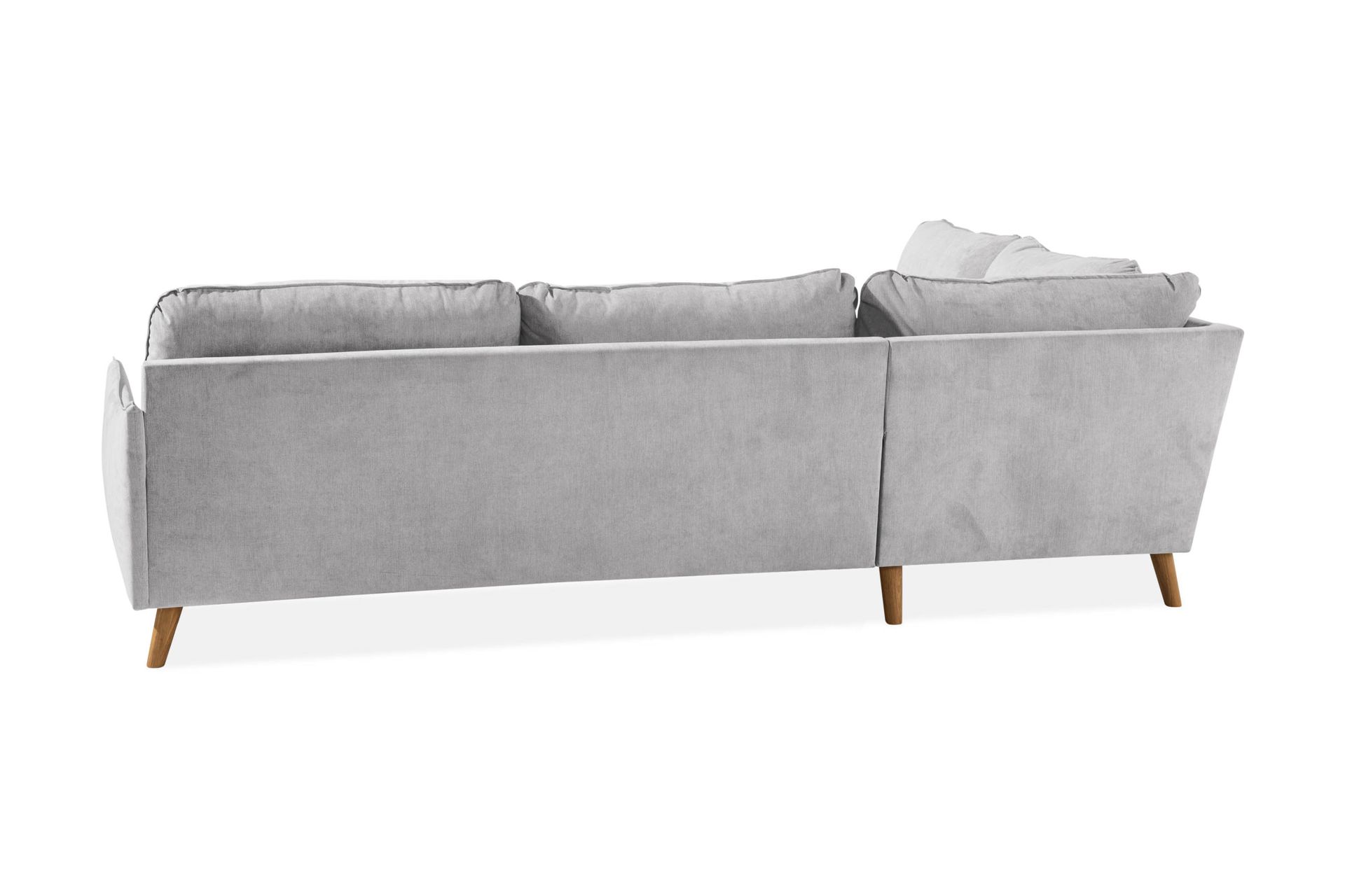 Trend Lyx 4-seters Venstrevendt L-formet Sjeselongsofa i Stoff - Lys grå - Møbler - Sofaer - Sofa med sjeselong