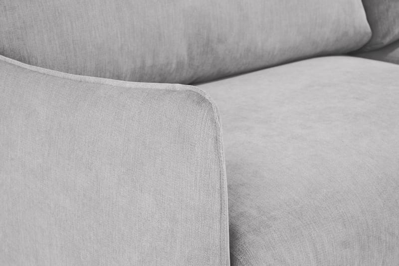 Trend Lyx 4-seters Venstrevendt L-formet Sjeselongsofa i Stoff - Lys grå - Møbler - Sofaer - Sofa med sjeselong