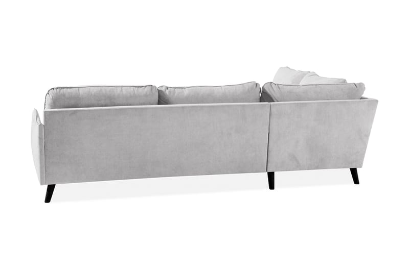 Trend Lyx 4-seters Venstrevendt L-formet Sjeselongsofa i Stoff - Lys grå - Møbler - Sofaer - Sofa med sjeselong - 4 seters sofa med divan