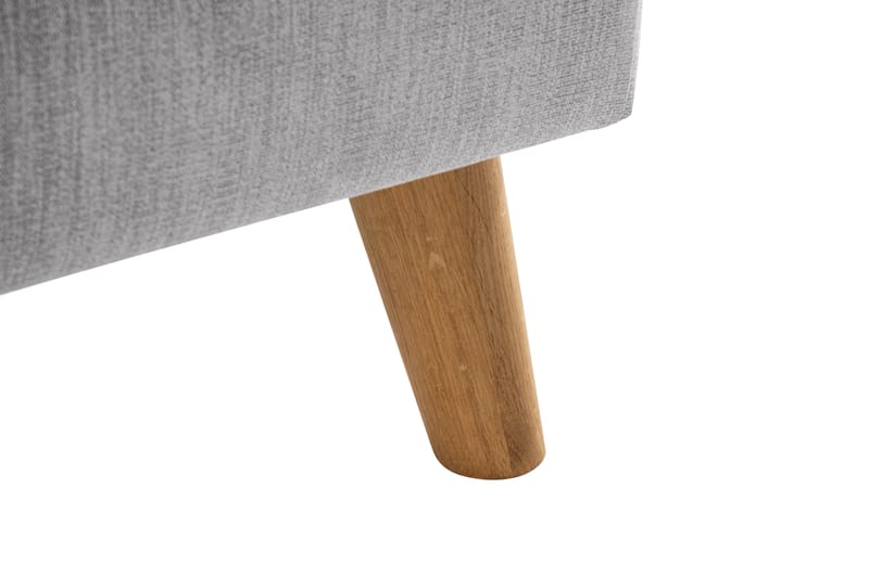 Trend Lyx 4-seters Venstrevendt L-formet Sjeselongsofa i Stoff - Lys grå - Møbler - Sofaer - Sofa med sjeselong - 4 seters sofa med divan